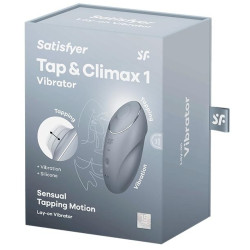 Satisfyer Stimulateur de Clitoris Tap & Climax 1 Gris Clair